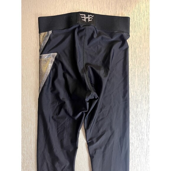 Heroine Sport Strike Leggings Mix Metal Black Size S Womens 25" - Picture 5 of 9